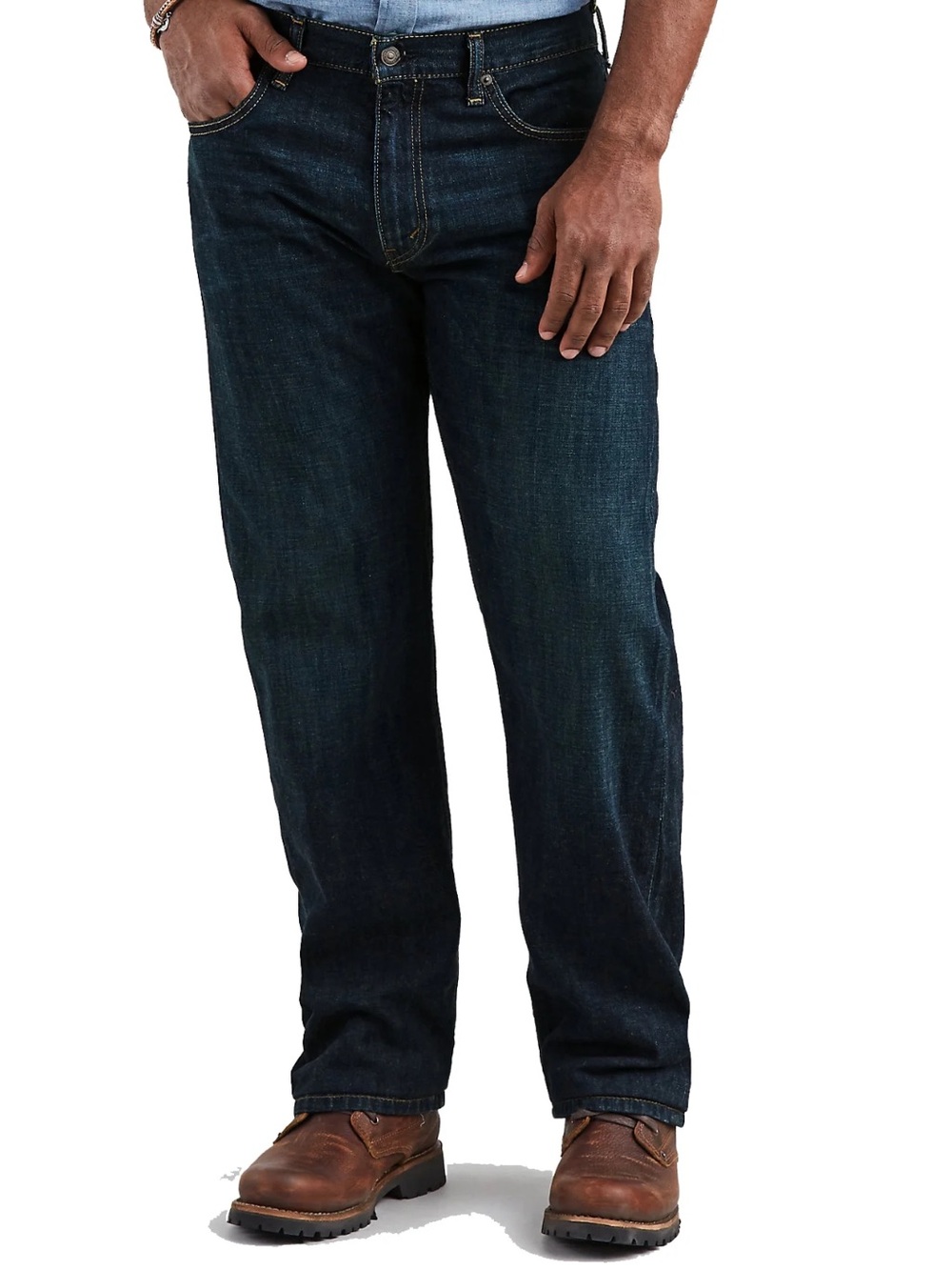 Levi's Men's Sz 38 x 34 Jeans 569 Loose Straight Fit Blue Denim Classic Fall